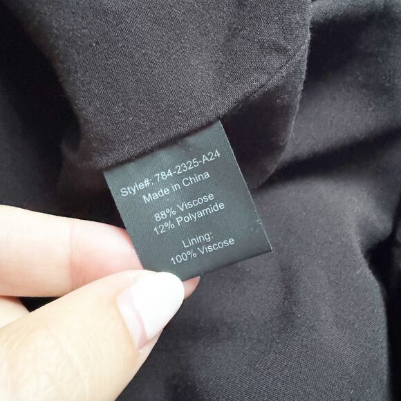 JENNI KAYNE Jones Lightweight Double Breasted Blazer Black 10 - Picture 11 of 12